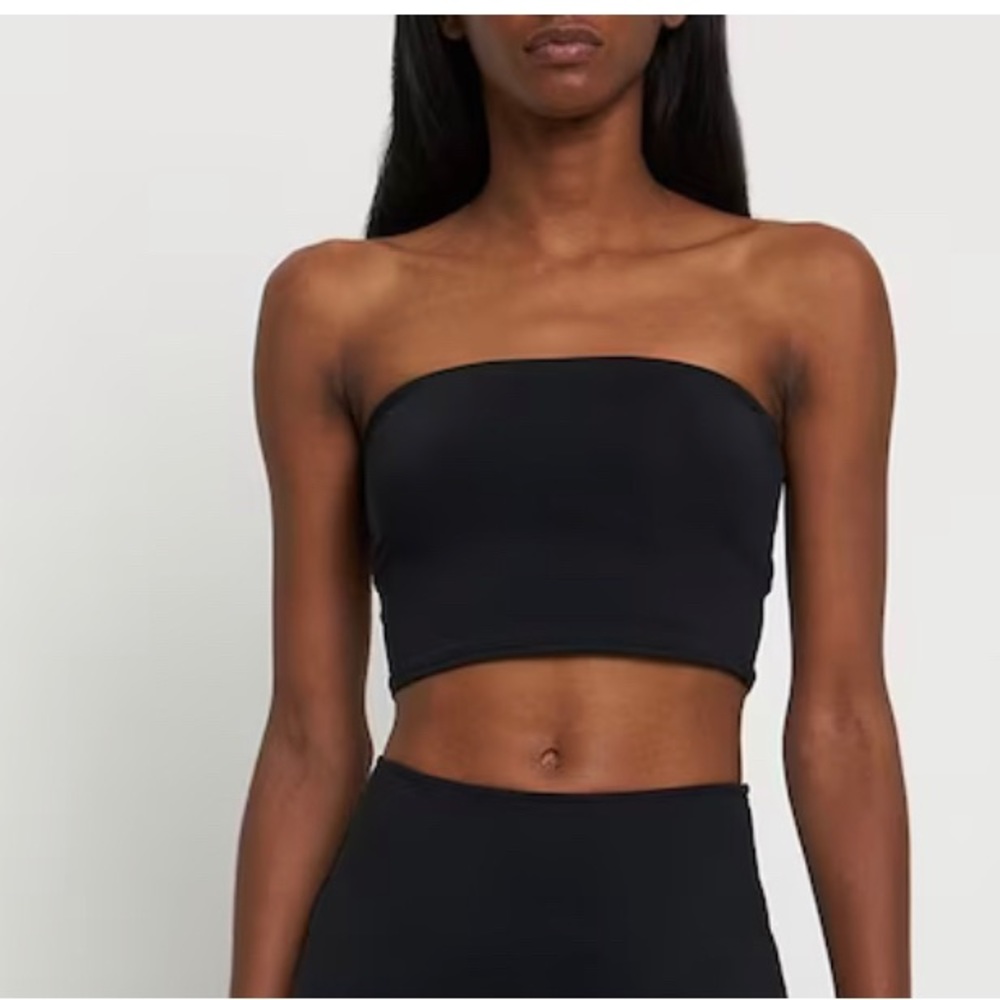 NWT WeWoreWhat We Wore What Black Ribbed Tube Top
